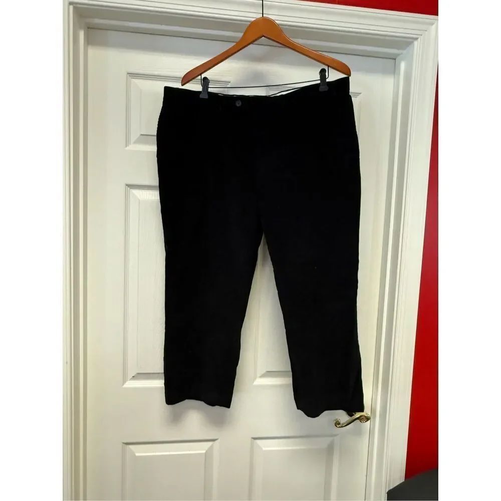 Lauren Ralph Lauren Black Corduroy Pants sz 40X24 ( says 49X 32) EUC